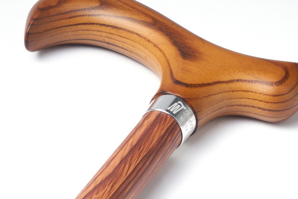 天然木紋系列手杖-手刮木紋質感-白楊木握把