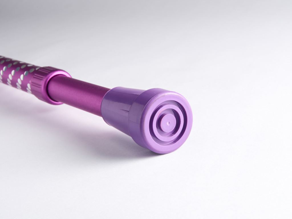 手杖專用彩色橡膠止滑腳墊-紫色