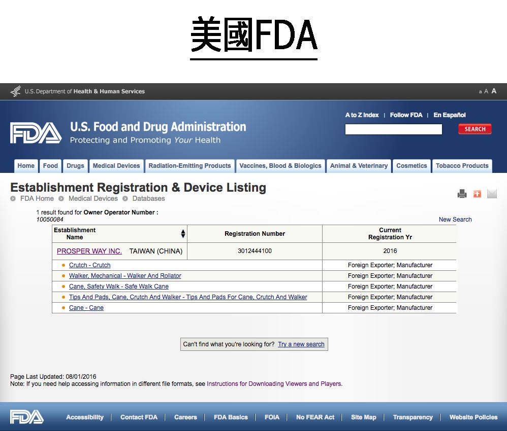 美國FDA註冊