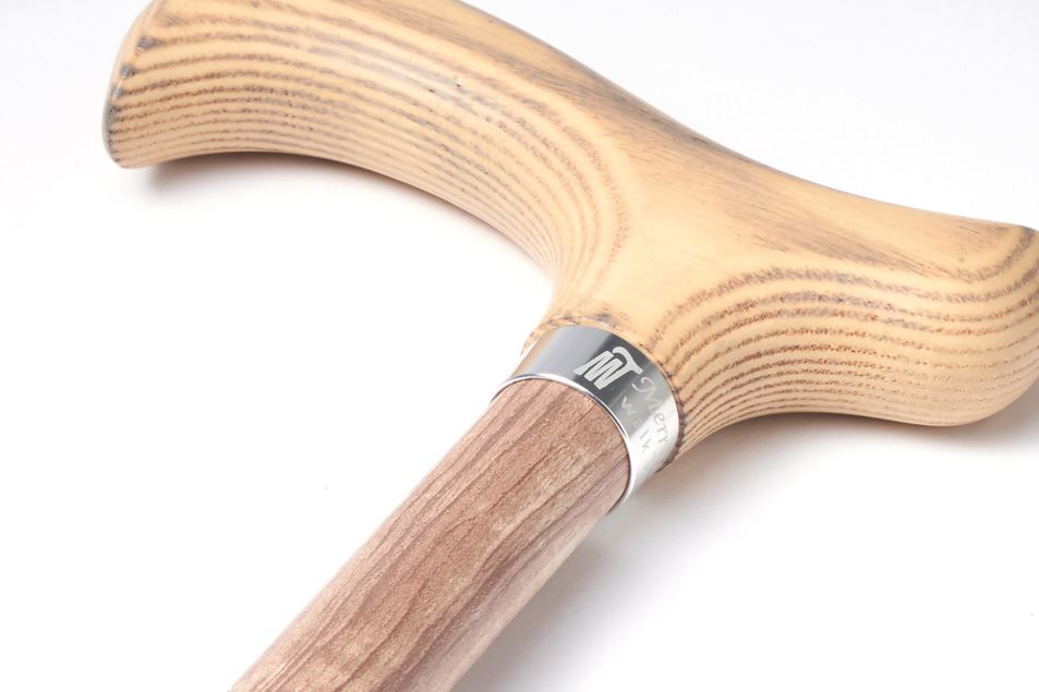 天然木紋系列-玫瑰木手杖-白楊木手刮質感握把